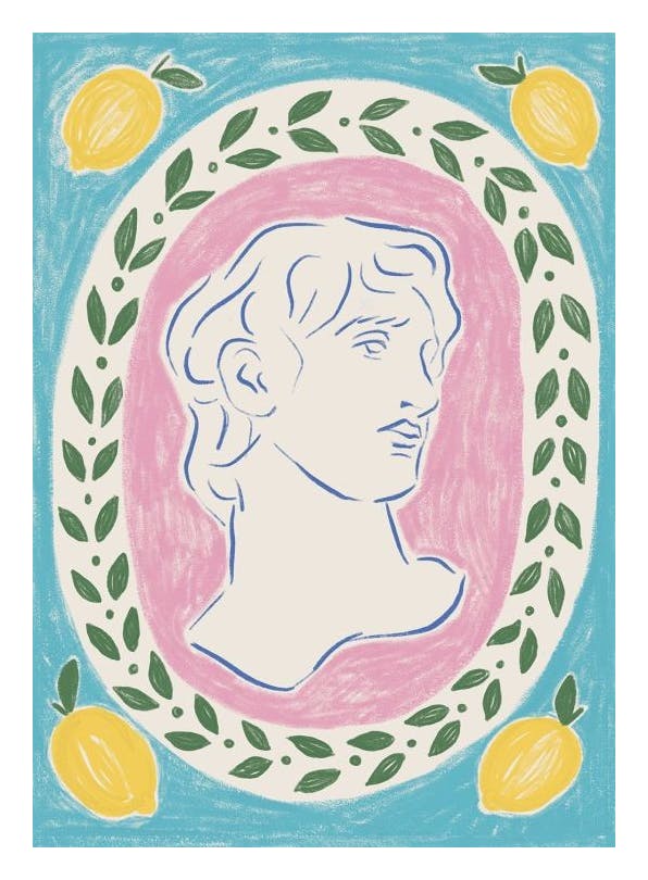 Prints - Portrait of a Statue Print (50x70 cm) - Illustration prints