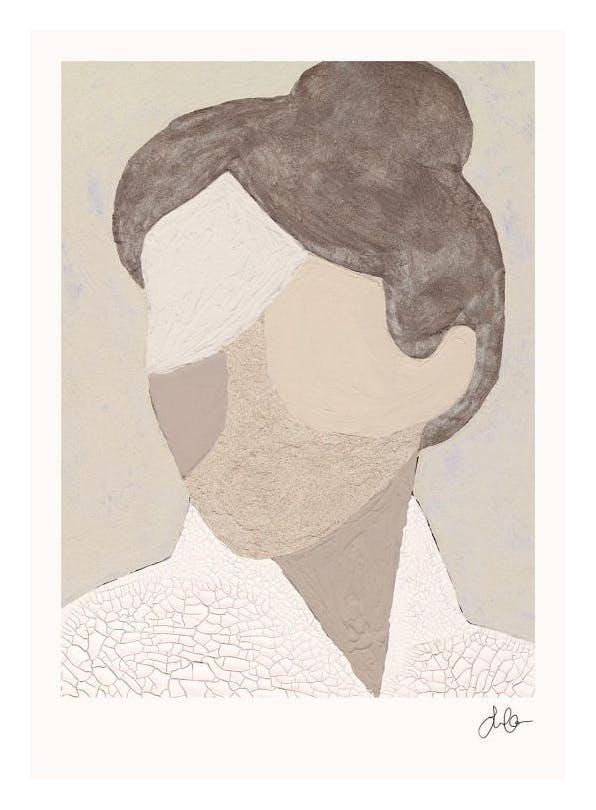 Visage Texturé Poster (30x40 cm)