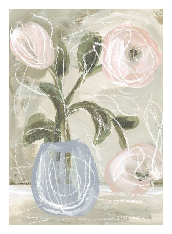 Romantic Bouquet Poster (30x40 cm)- Pittura