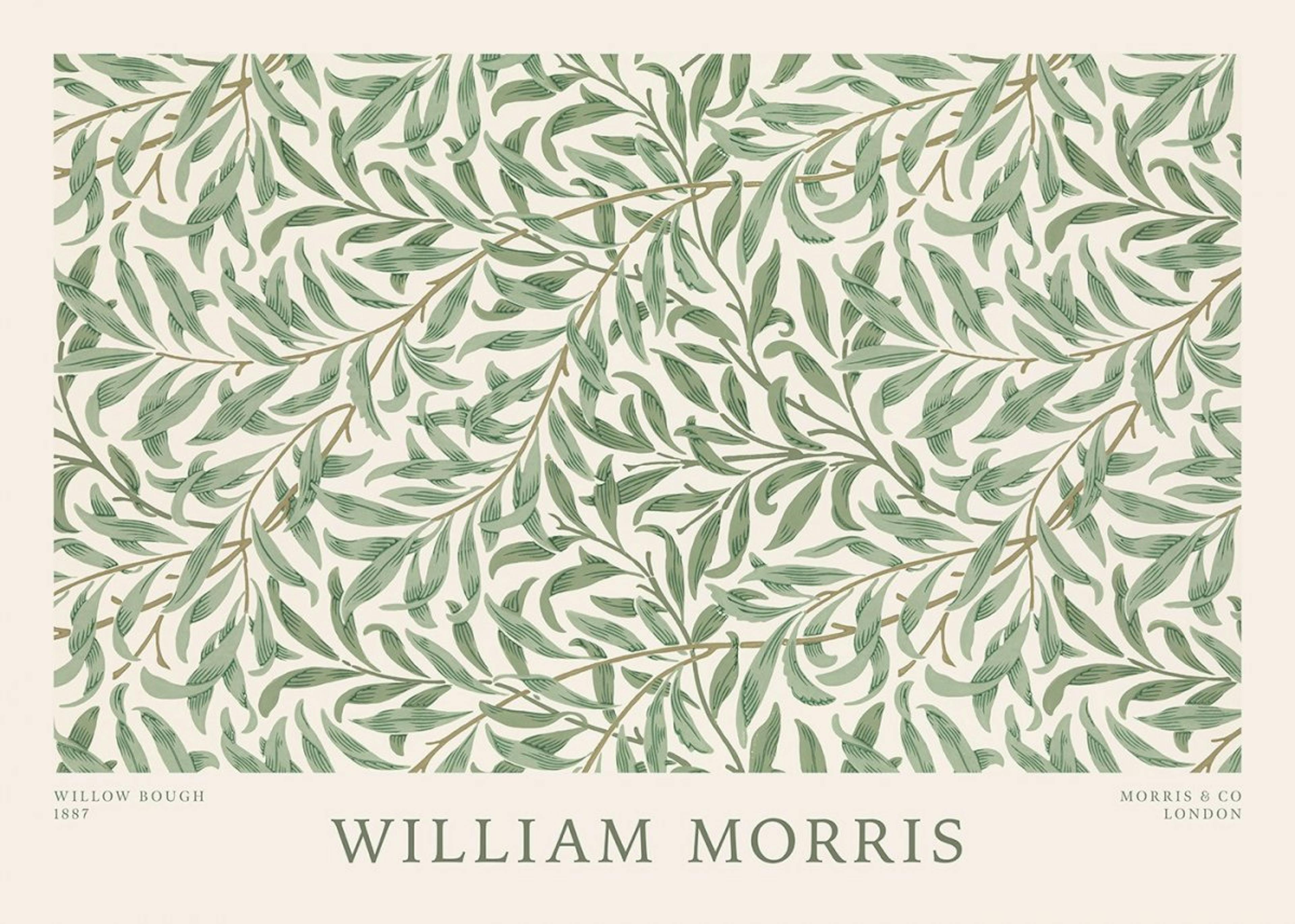 William Morris - Willow Bough Landscape Print 0