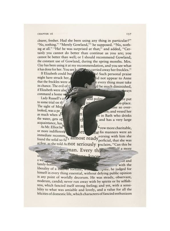Dip Into a Book Print (50x70 cm)- Vintage posters