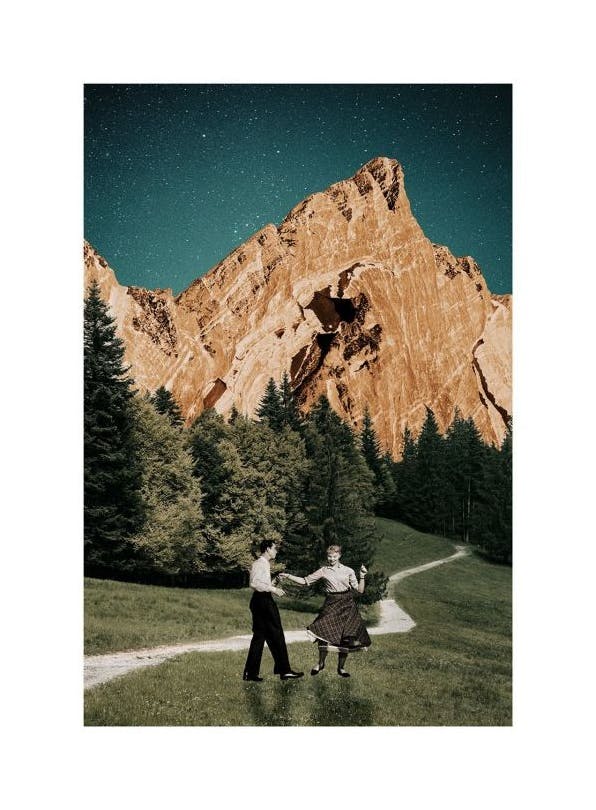 Dance under the Stars Plakat (50x70 cm)- Plakaty retro