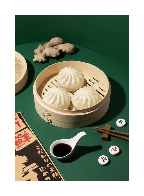 Steamed Bun Poster (50x70 cm) -  Bilder für die Küche