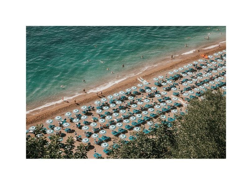 Prints - Positano Beach Front Print (40x50 cm) - The Amalfi Lifestyle