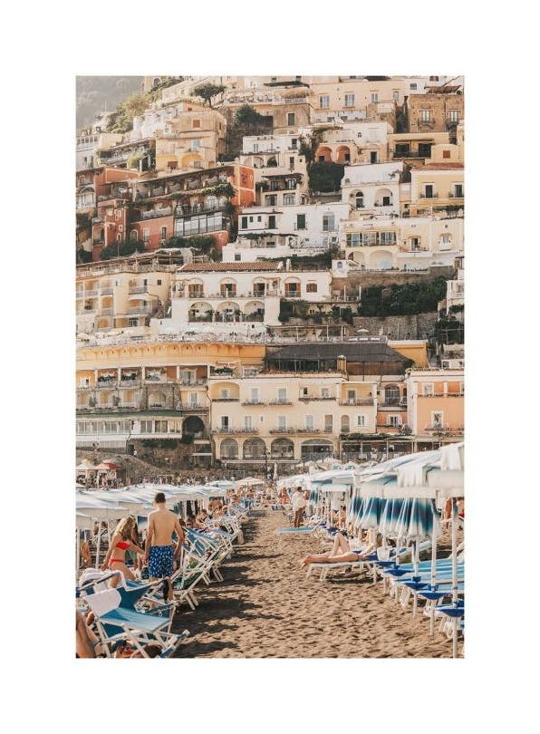 Prints - Positano Spiaggia Print (50x70 cm) - The Amalfi Lifestyle
