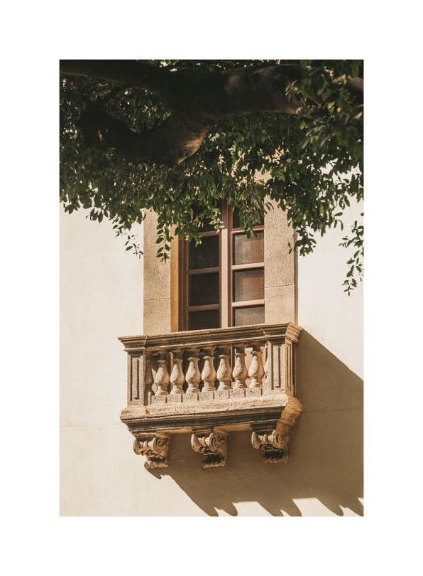 Italian Balcony Affiche (50x70 cm) - Amalfi Lifestyle