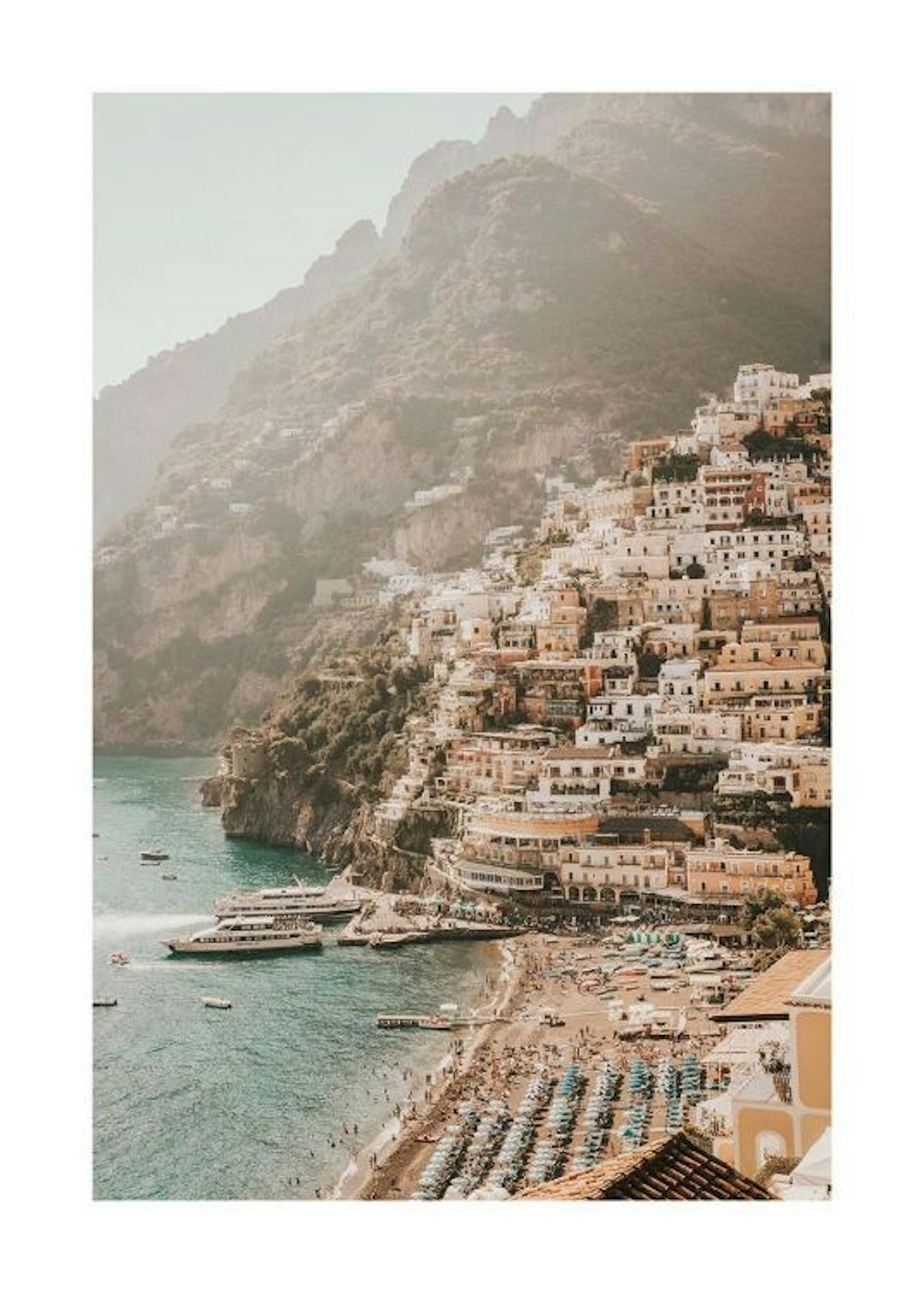 Positano Postcard Print