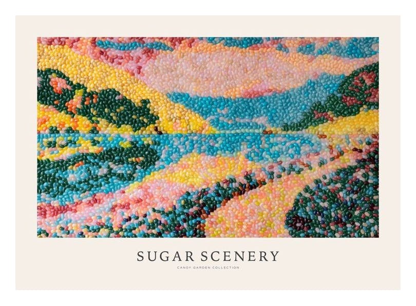 Candy Garden - Sugar Scenery Poster (50x70 cm) - Moderne kunst