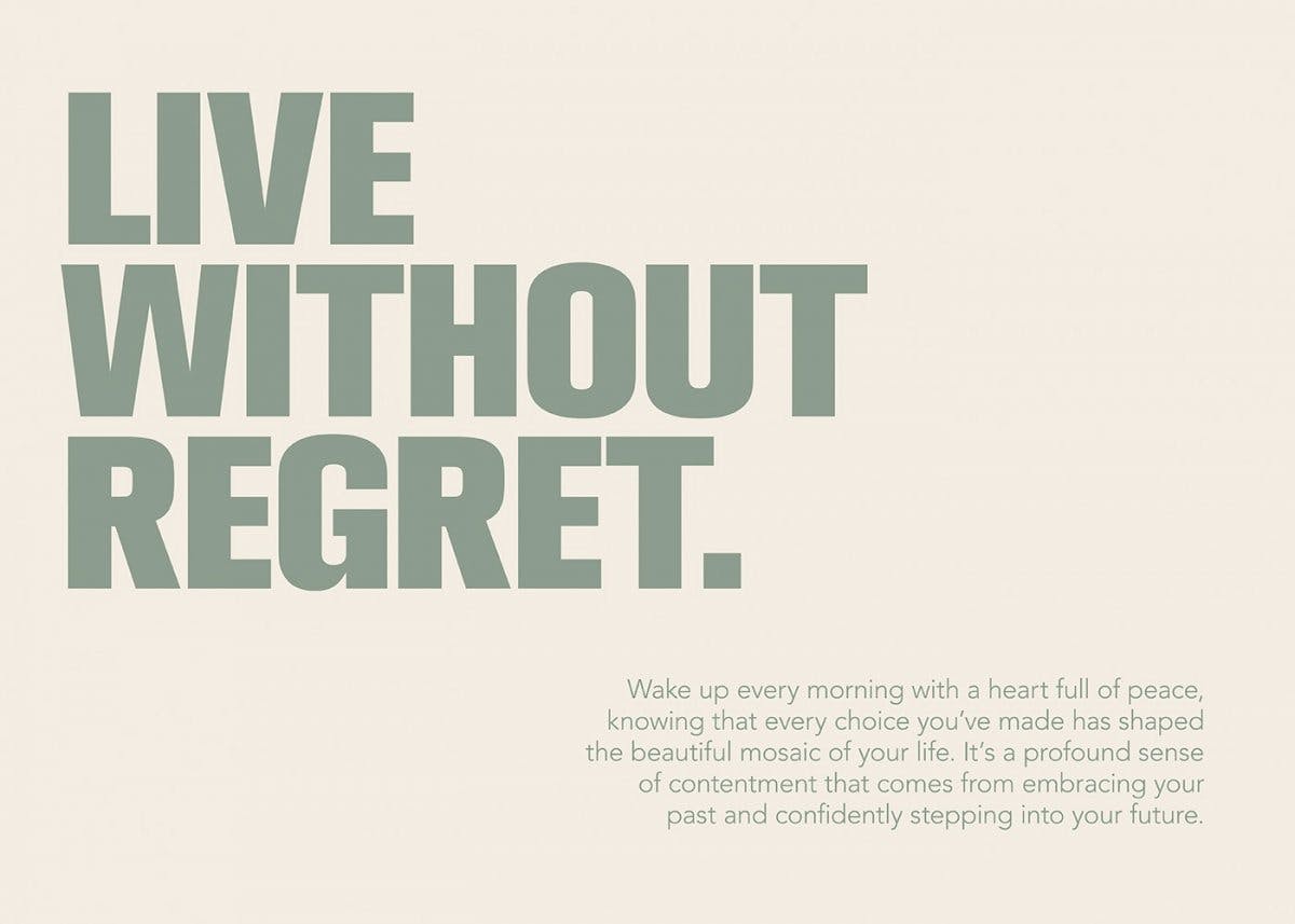 Live Without Regret Plakat 0
