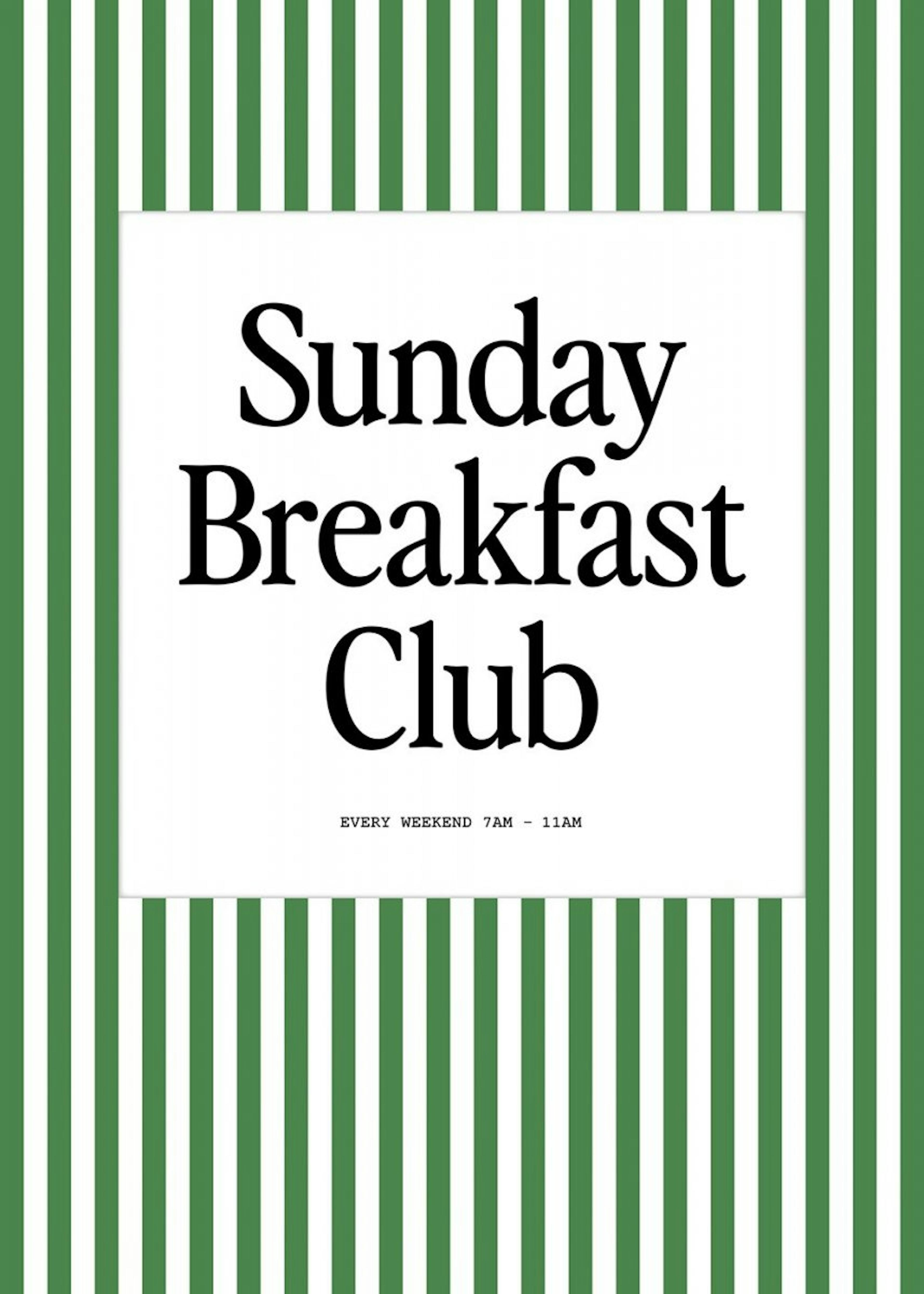 Sunday Breakfast Club Poster 0