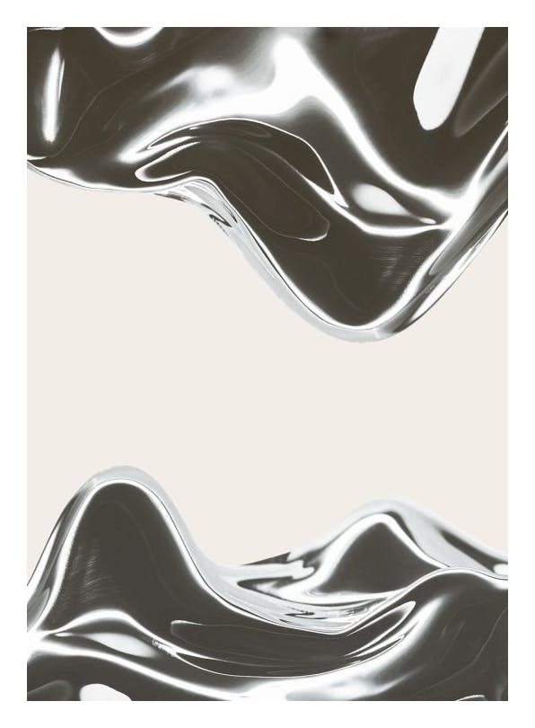 Smooth Metallics No2 Print (30x40 cm)
