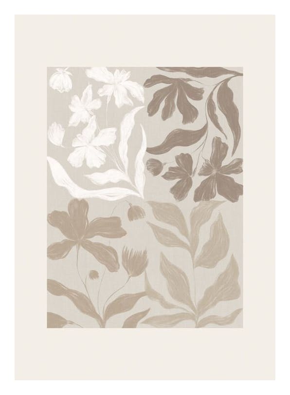 Floral Squares Plakat (50x70 cm) - Kunstplakater