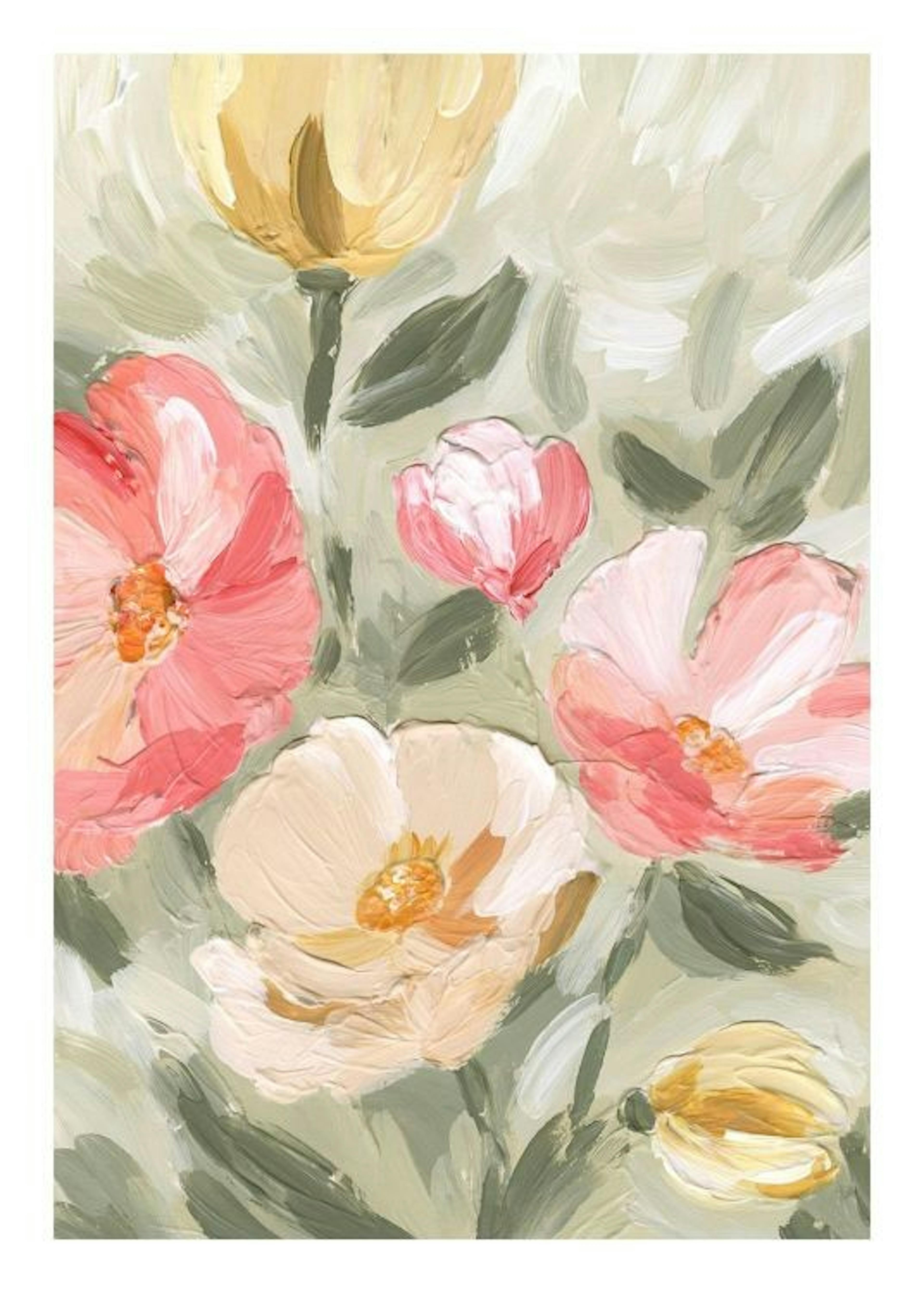 Painted Blossom No1 Plakát 0
