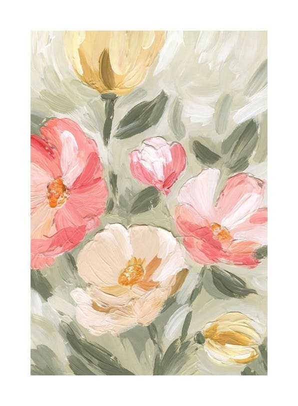 Painted Blossom No1 Plakat (40x50 cm)- Obrazy