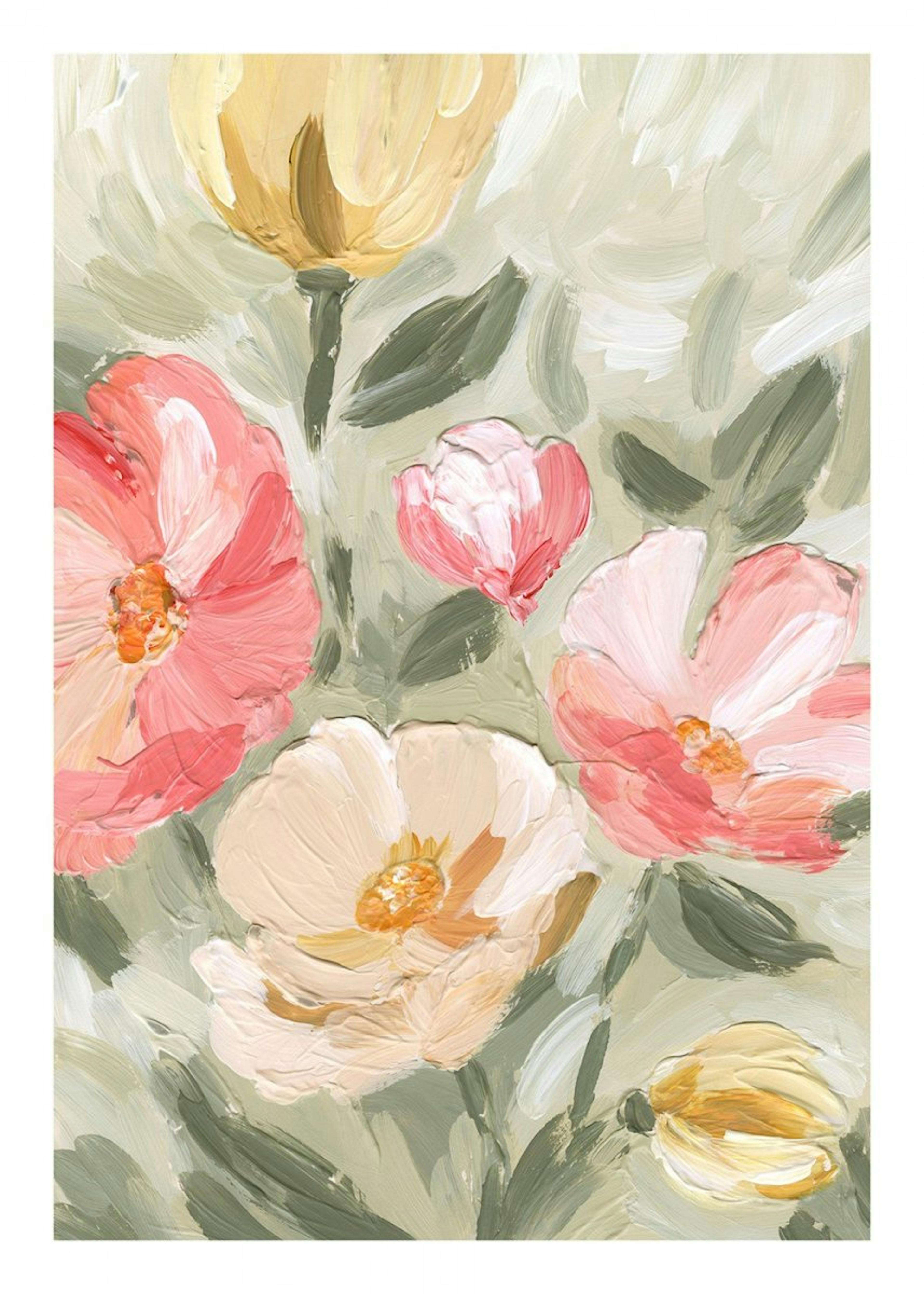 Painted Blossom No1 Affiche 0