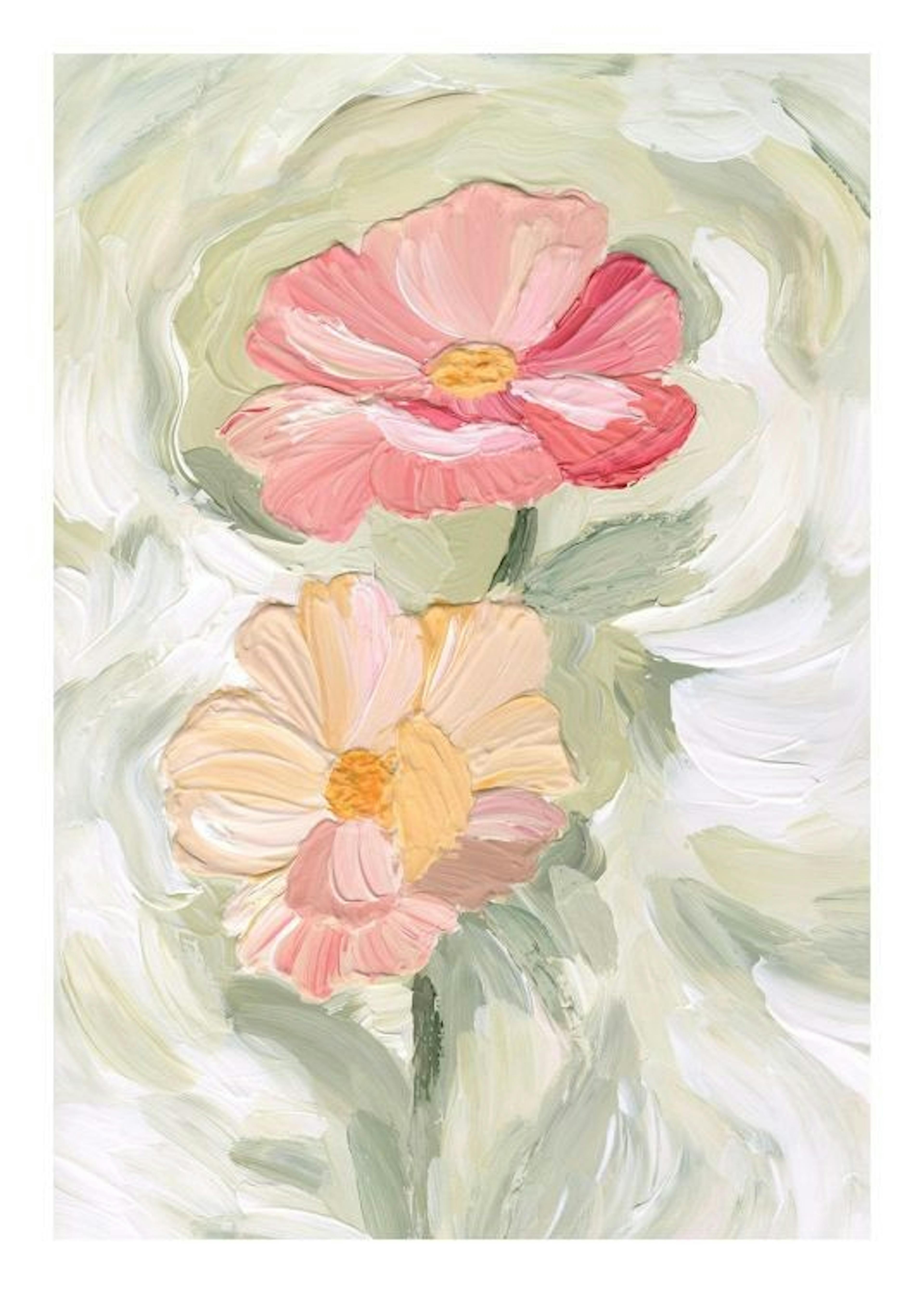 Painted Blossom No2 Affiche