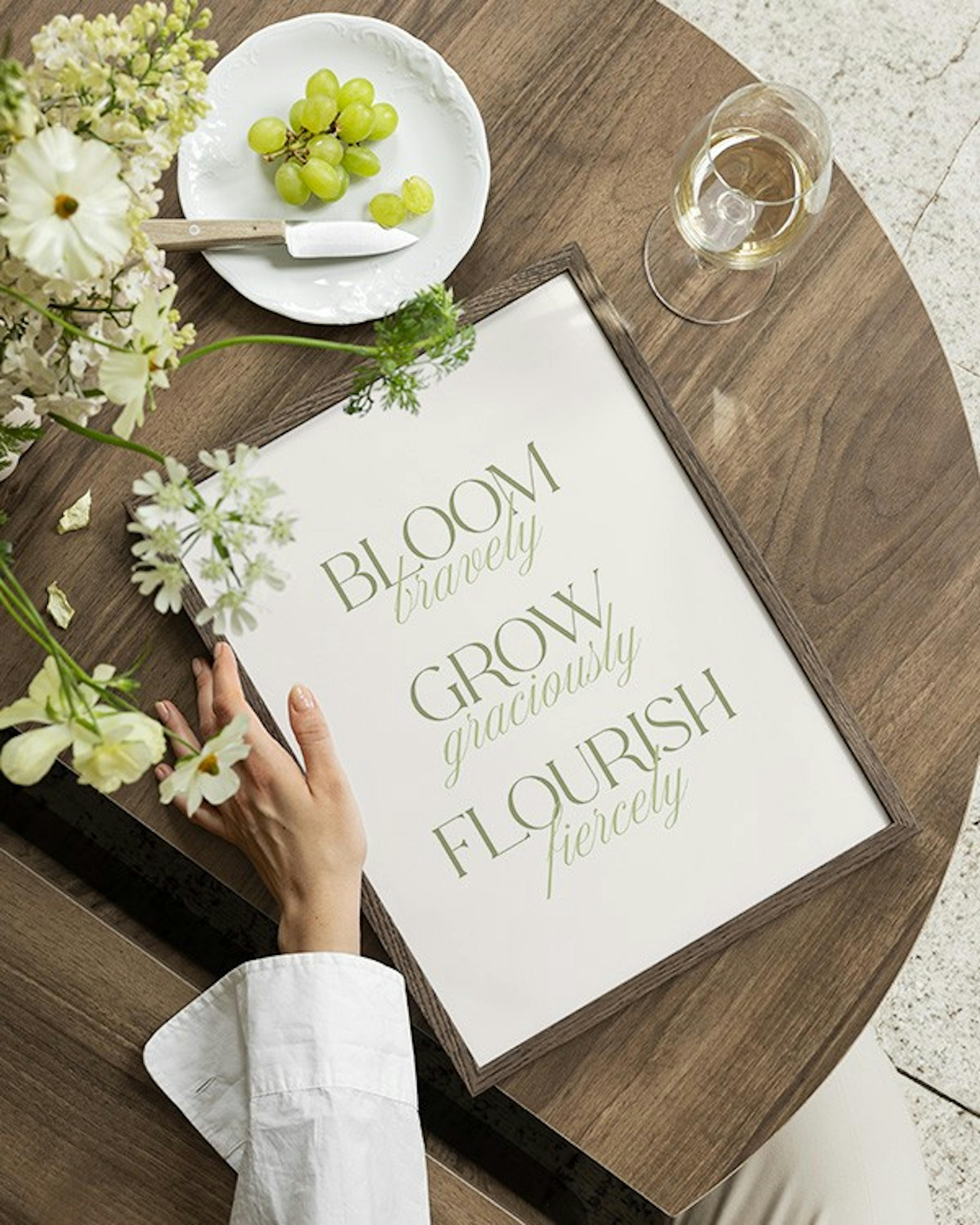 Bloom Bravely Print
