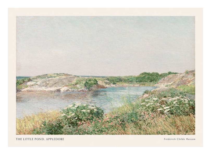 Frederick Childe Hassam - The Little Pond, Appledore Affiche (30x40 cm) - Peintures de peintres célèbres