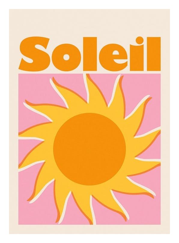 Soleil Poster (30x40 cm)- Arte grafica e poster
