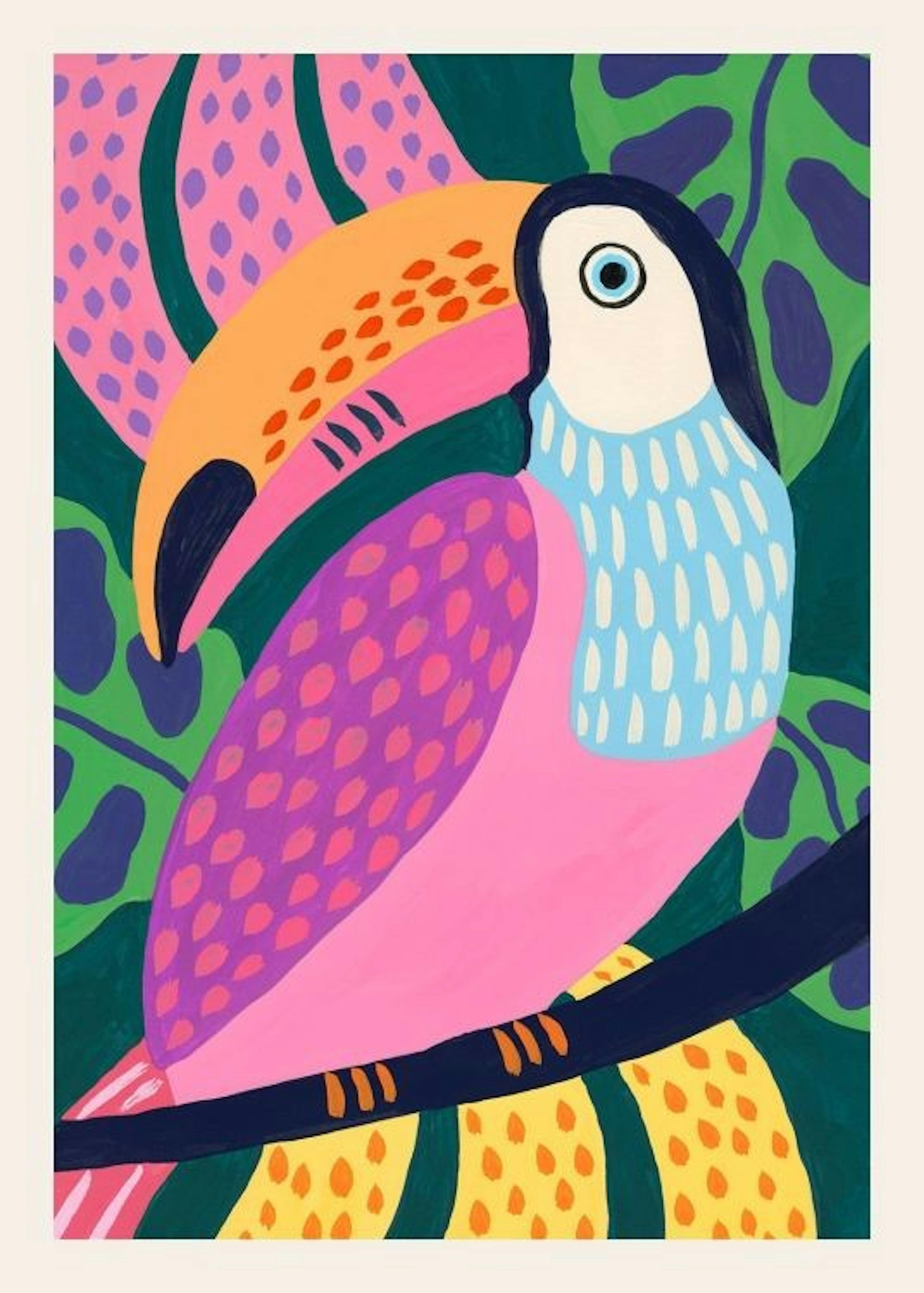 Colorful Toucan Print 0