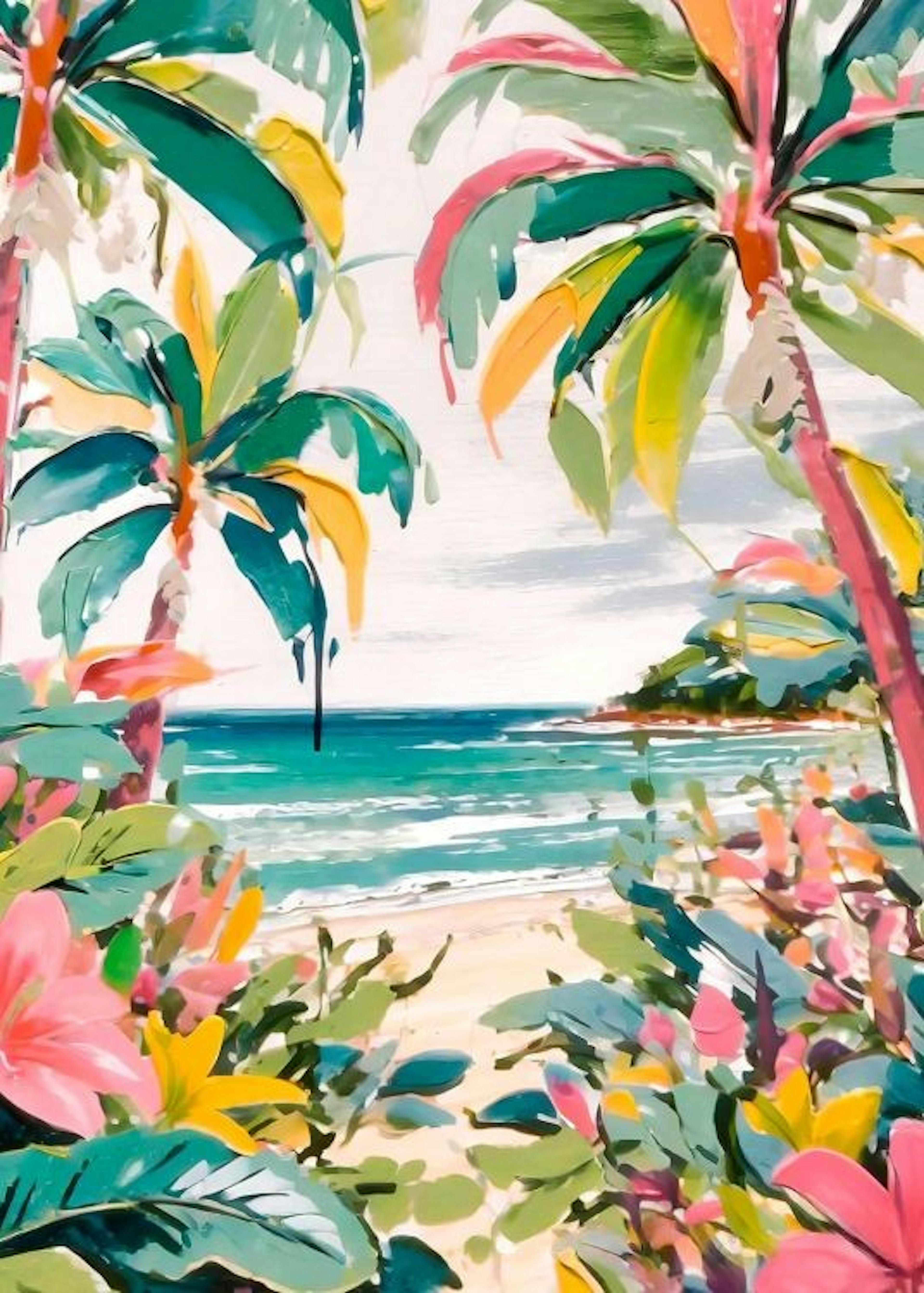 Tropical View Poster