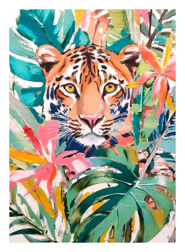 Tropical Tiger Poster (50x70 cm)