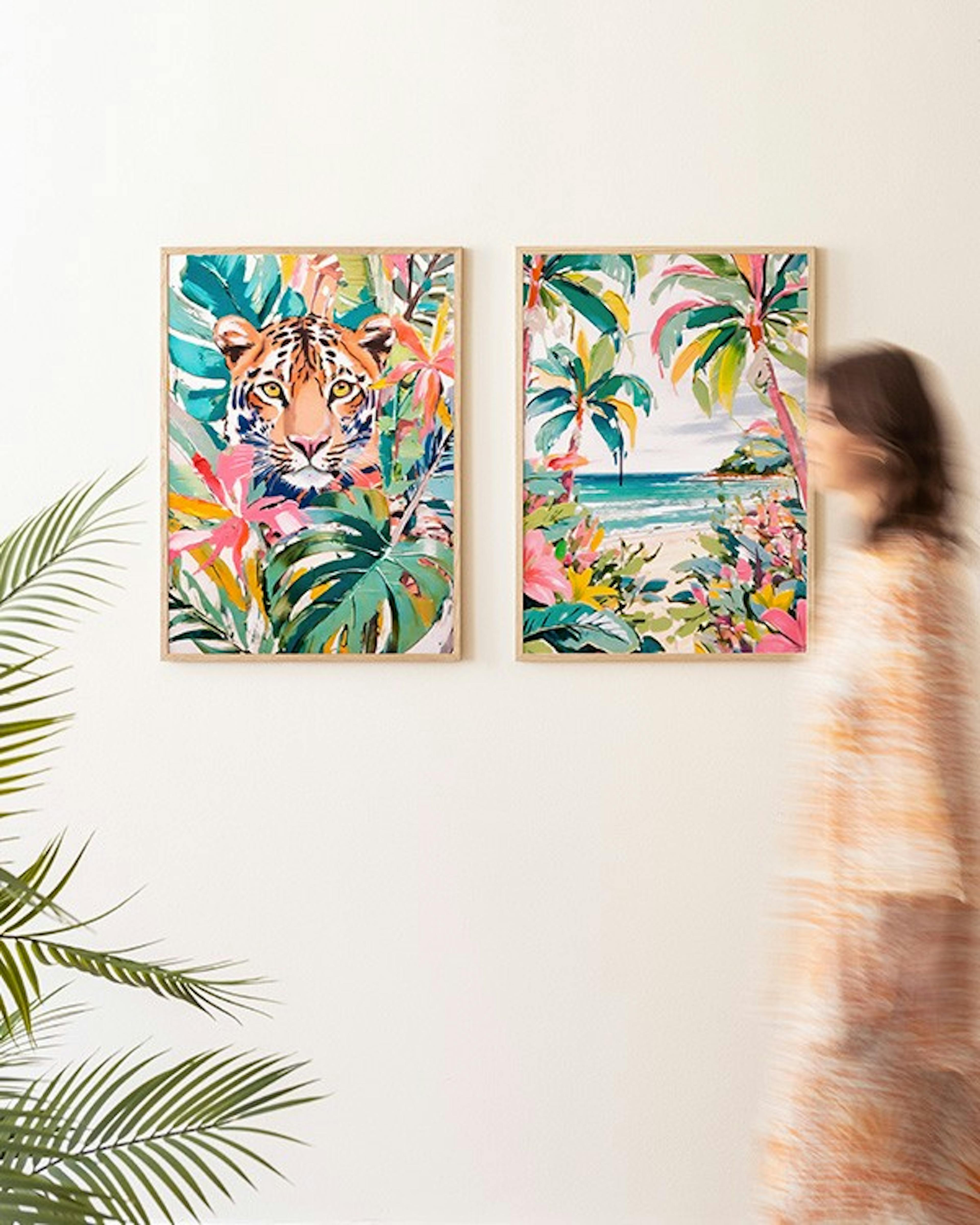 Tropical Tiger Poster