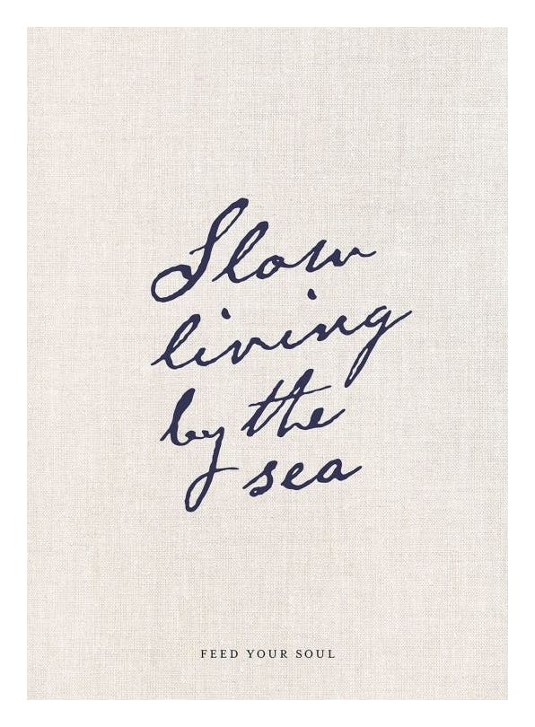 Slow Living Affiche (30x40 cm) - Tableaux de citations