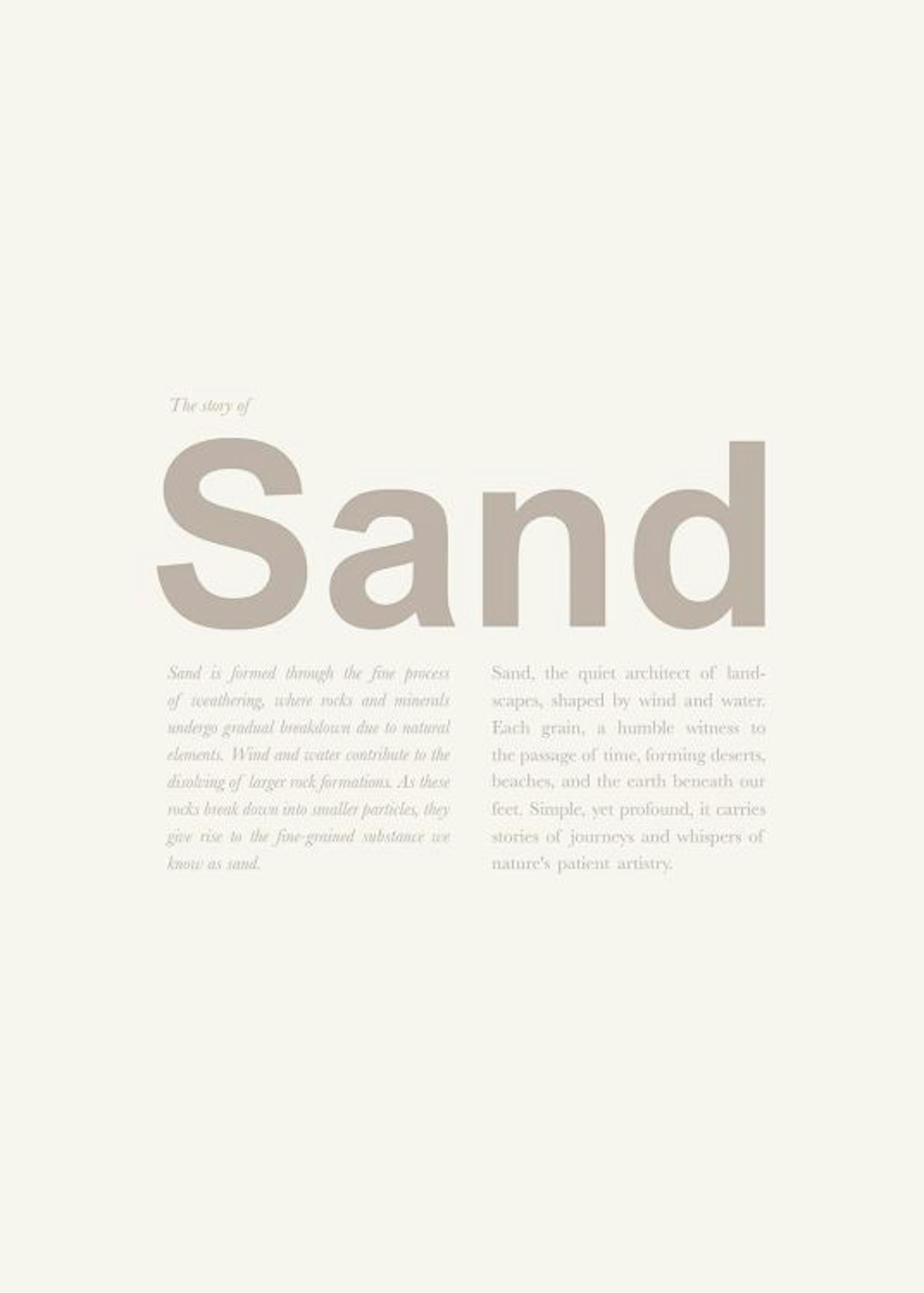 The Story of Sand Juliste 0