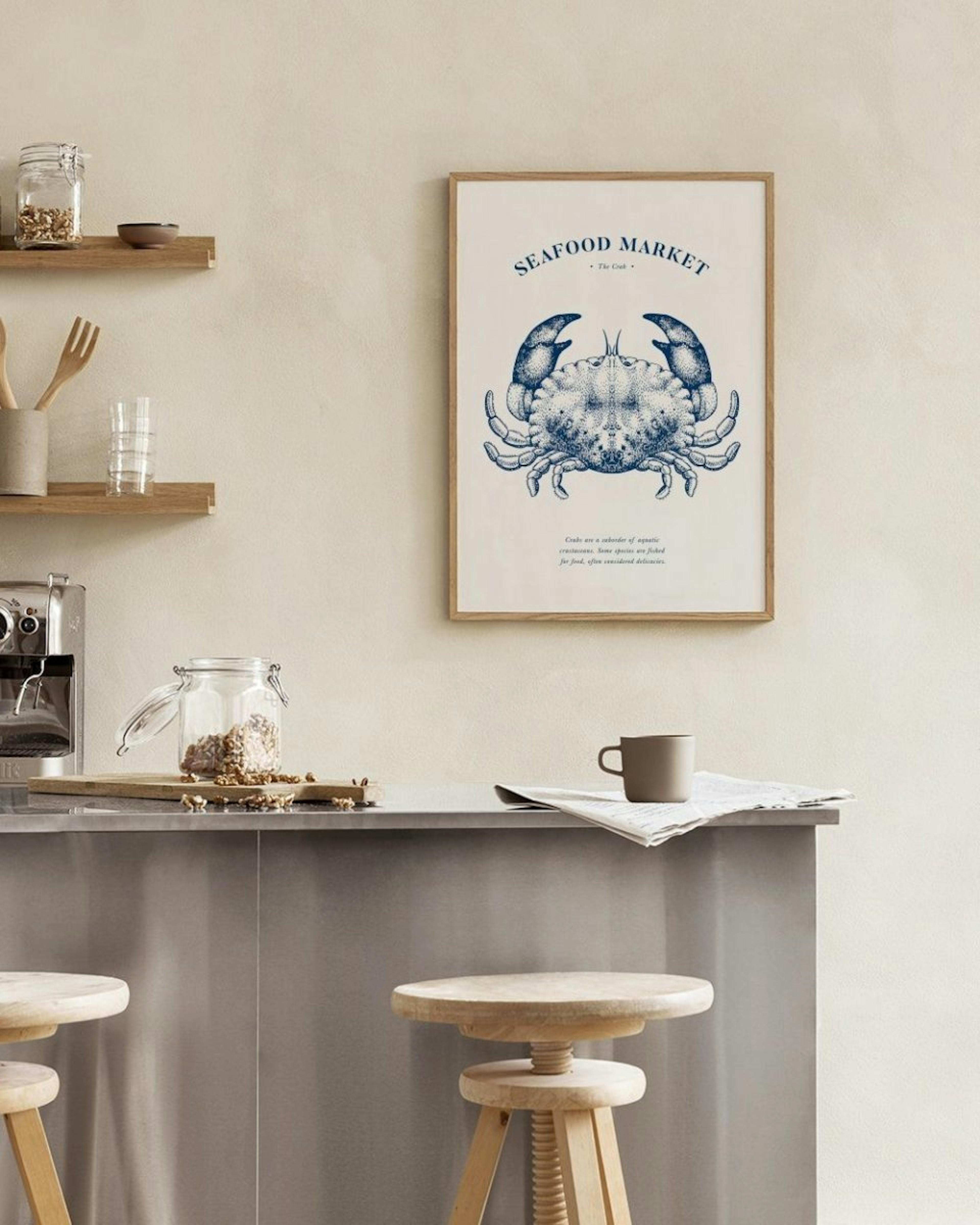 Seafood Market - The Crab Poster