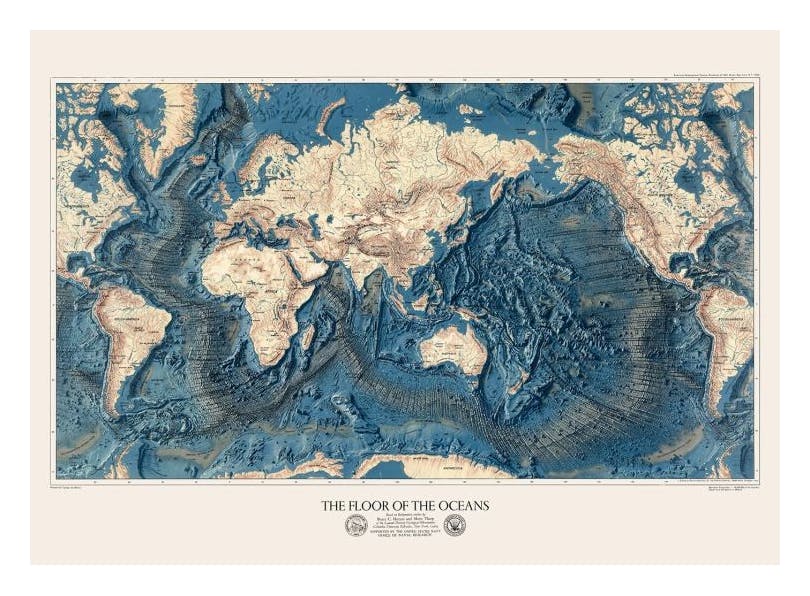 The Floor of the Oceans Poster (30x40 cm)