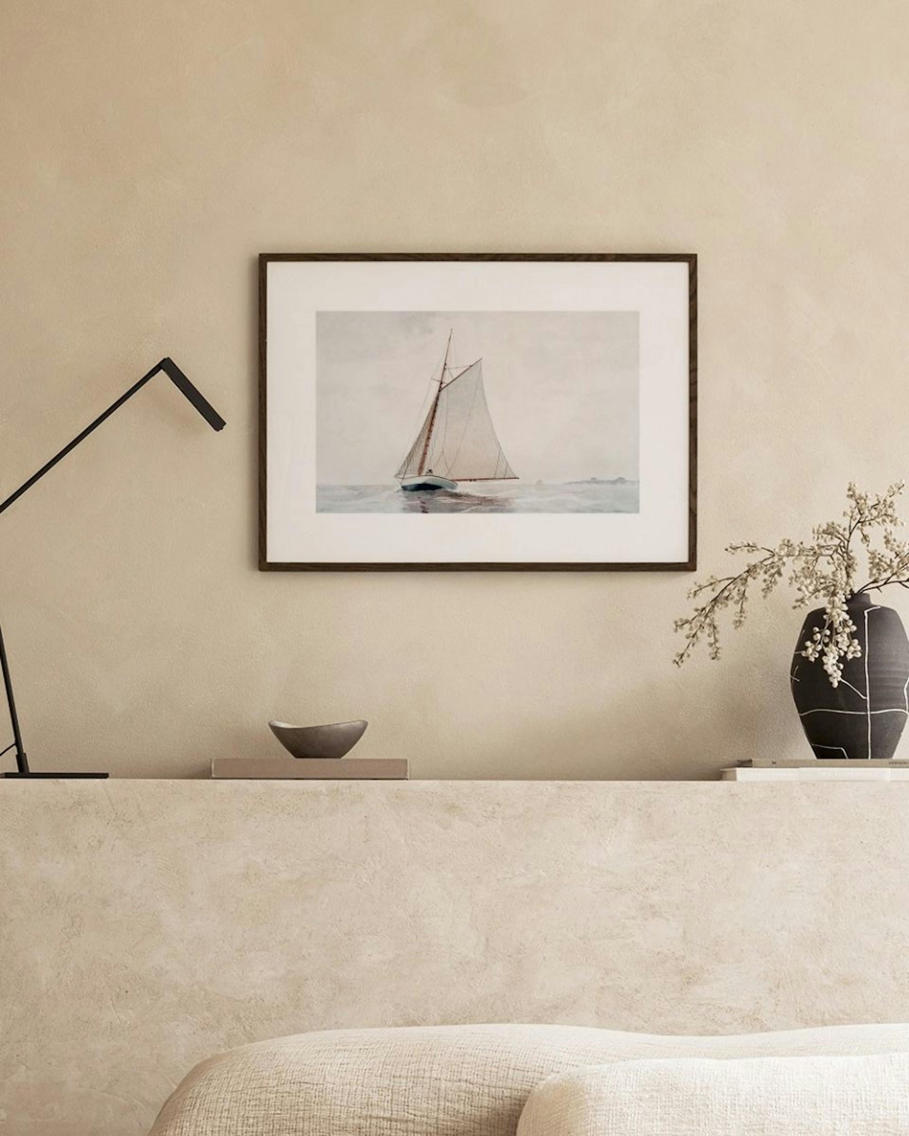 Winslow Homer - Sailing off Gloucester Plakat