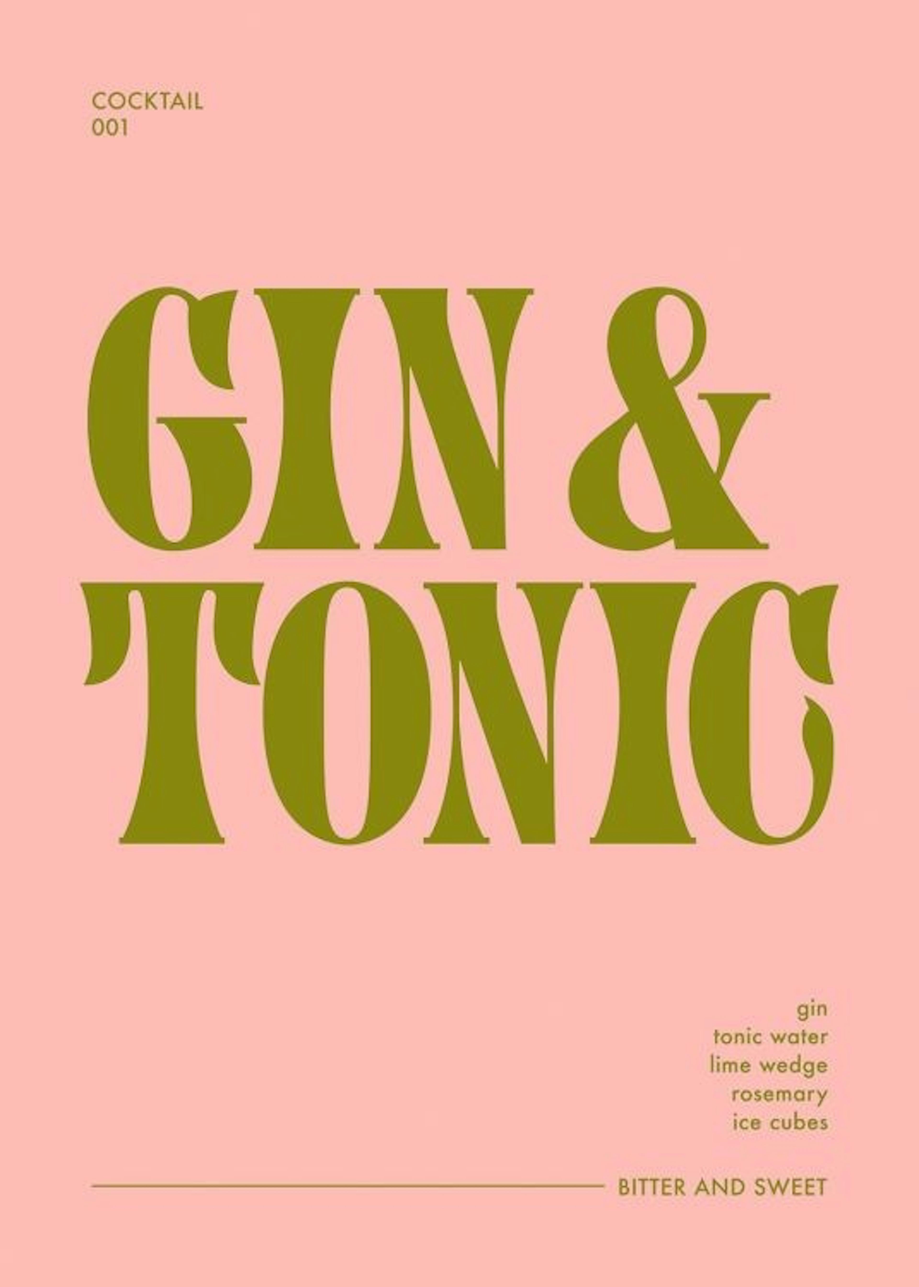 GT Cocktail Plakat