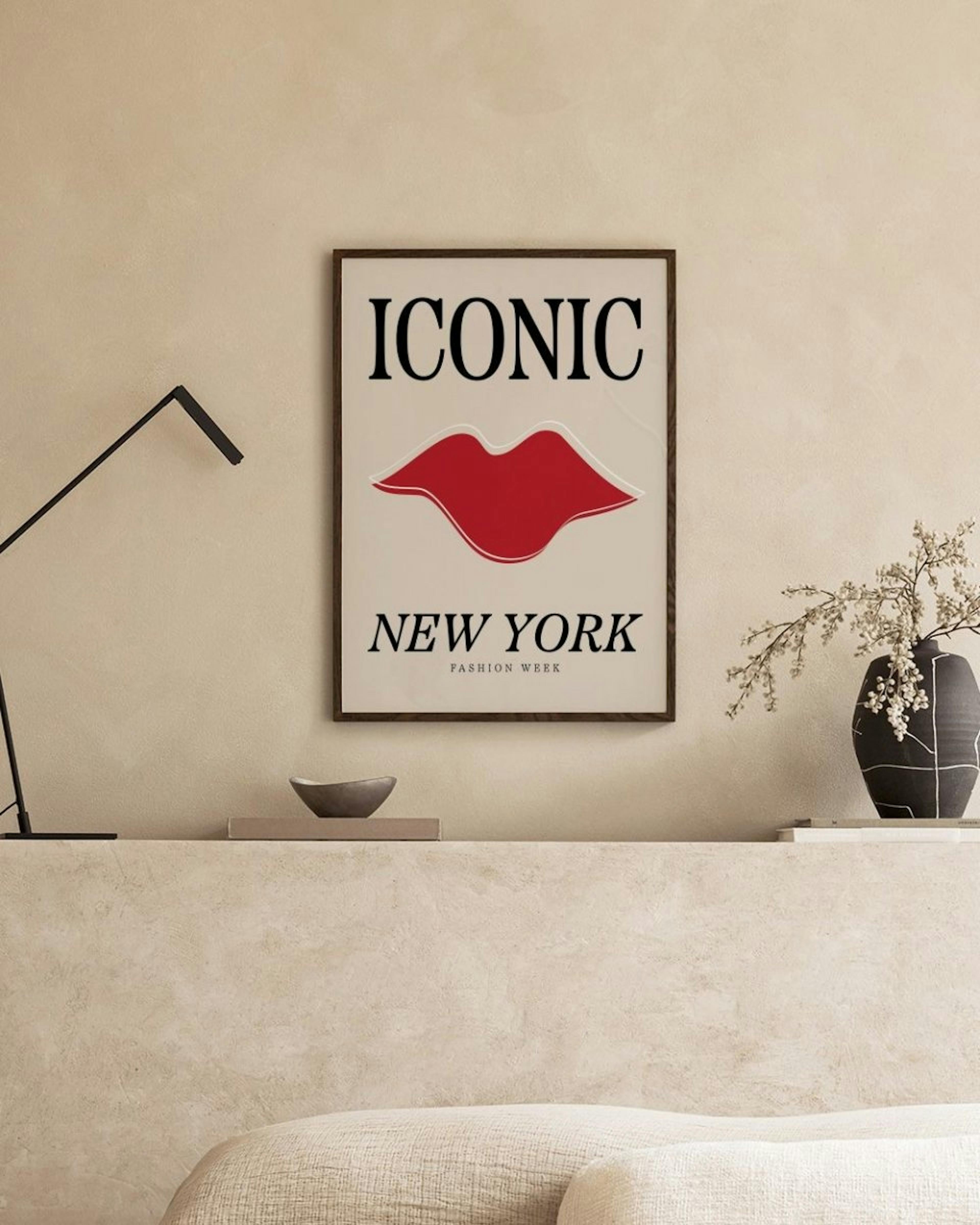 Iconic Lips Poster