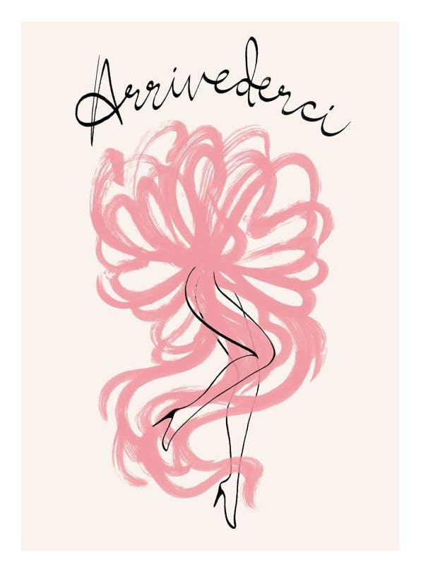 Arrivederci Print (50x70 cm)