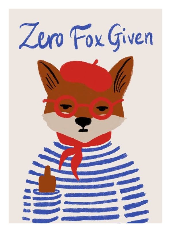 Prints - Zero Fox Given Print (50x70 cm) - Illustration prints