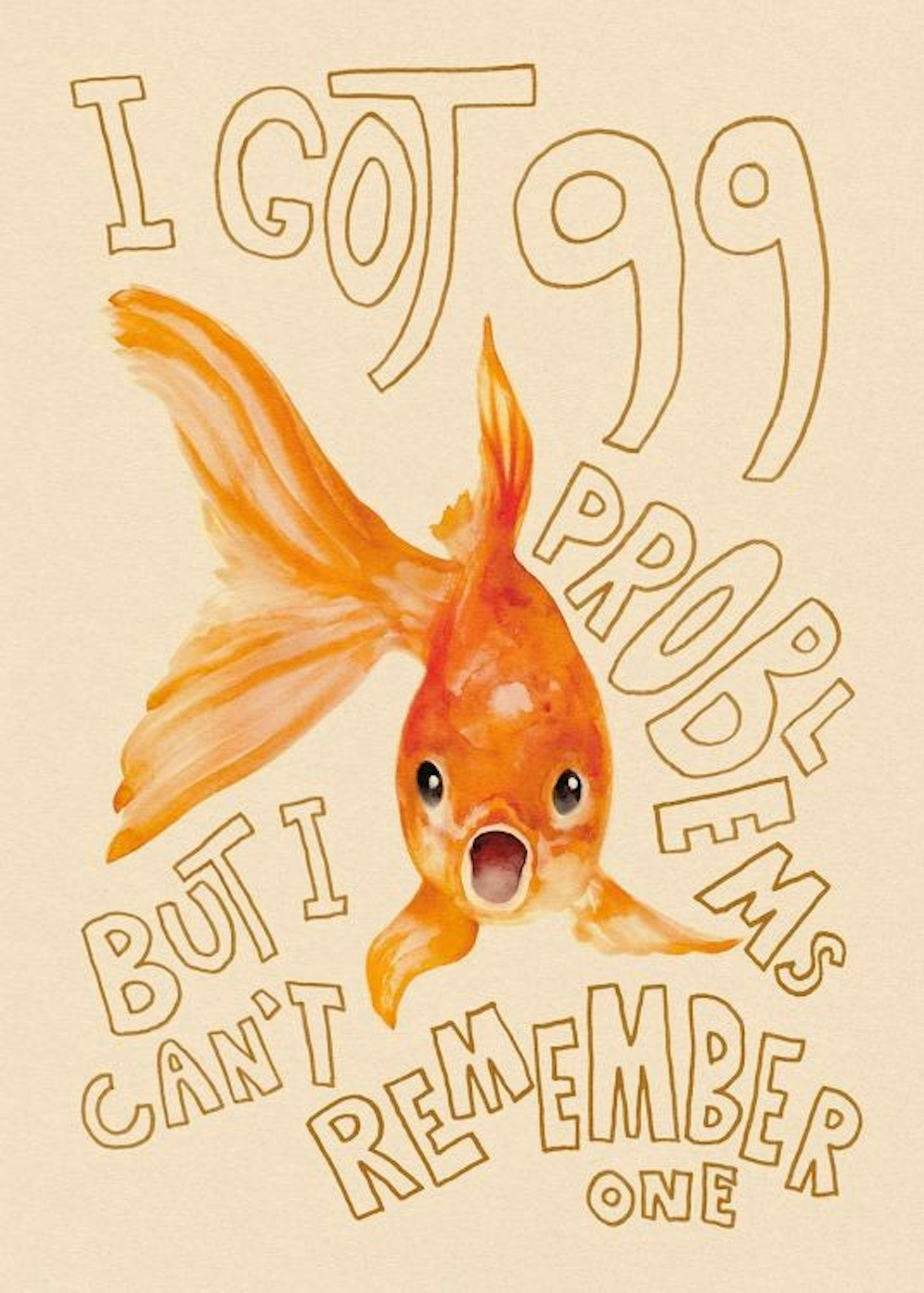 Memory of a Goldfish Plakat