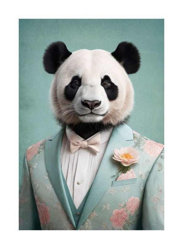 Portrait of a Panda Poster (30x40 cm) - Bilder mit Tiermotiven