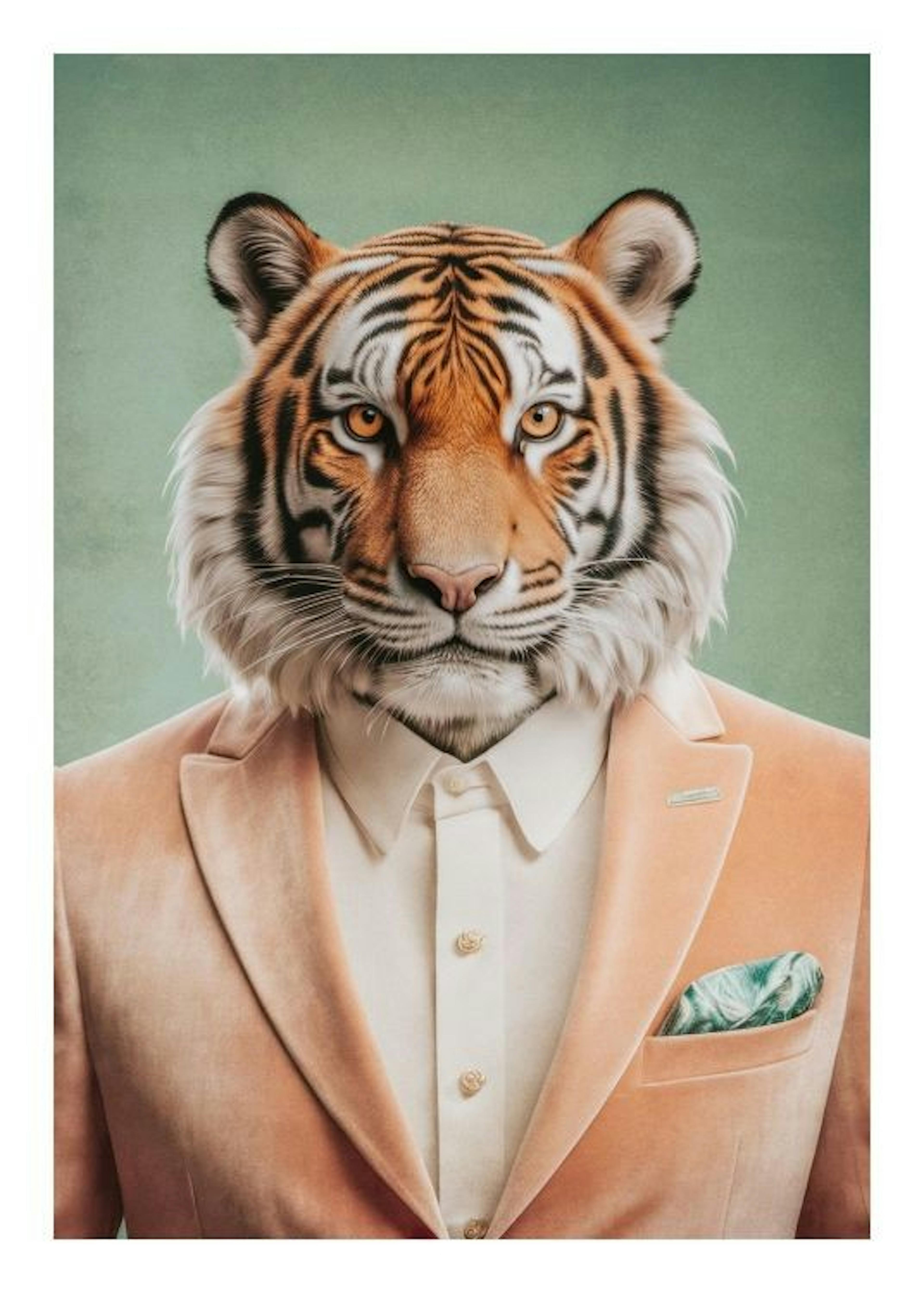 Portrait of a Tiger Plakat 0