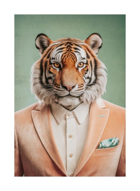 Prints - Portrait of a Tiger Print (50x70 cm) - Animal art prints