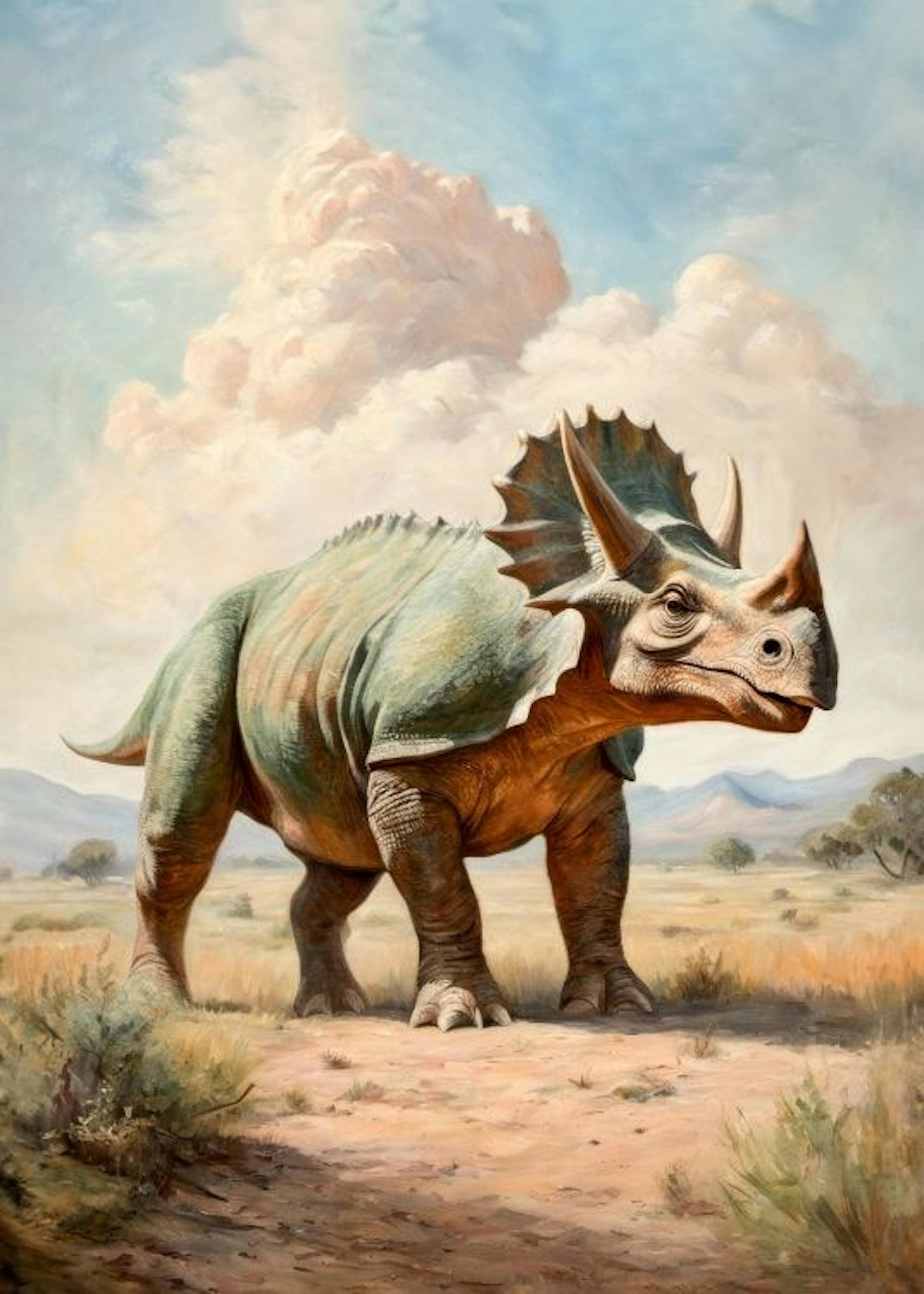 Dinosaur Portrait Plakát 0