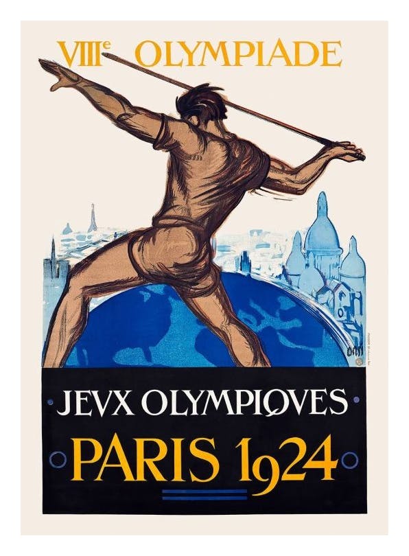 Paris 1924 Poster (30x40 cm) - Sport posters en prints