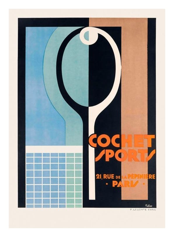 Vintage Tennis Poster (50x70 cm) - Sport posters en prints