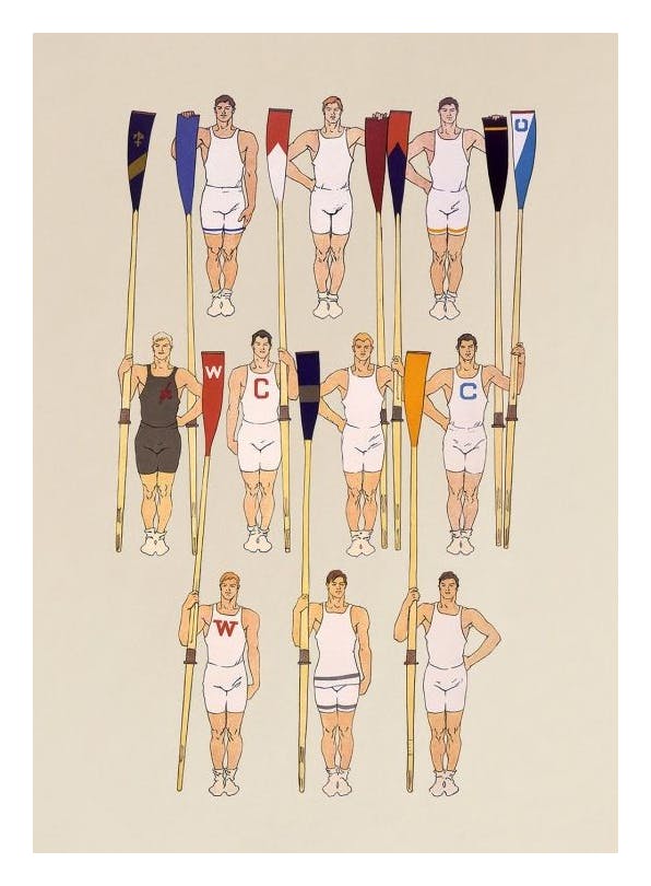 College Crew Affiche (30x40 cm) - Posters de sport