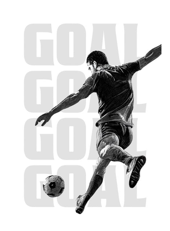 Goal Affiche (50x70 cm) - Posters de sport