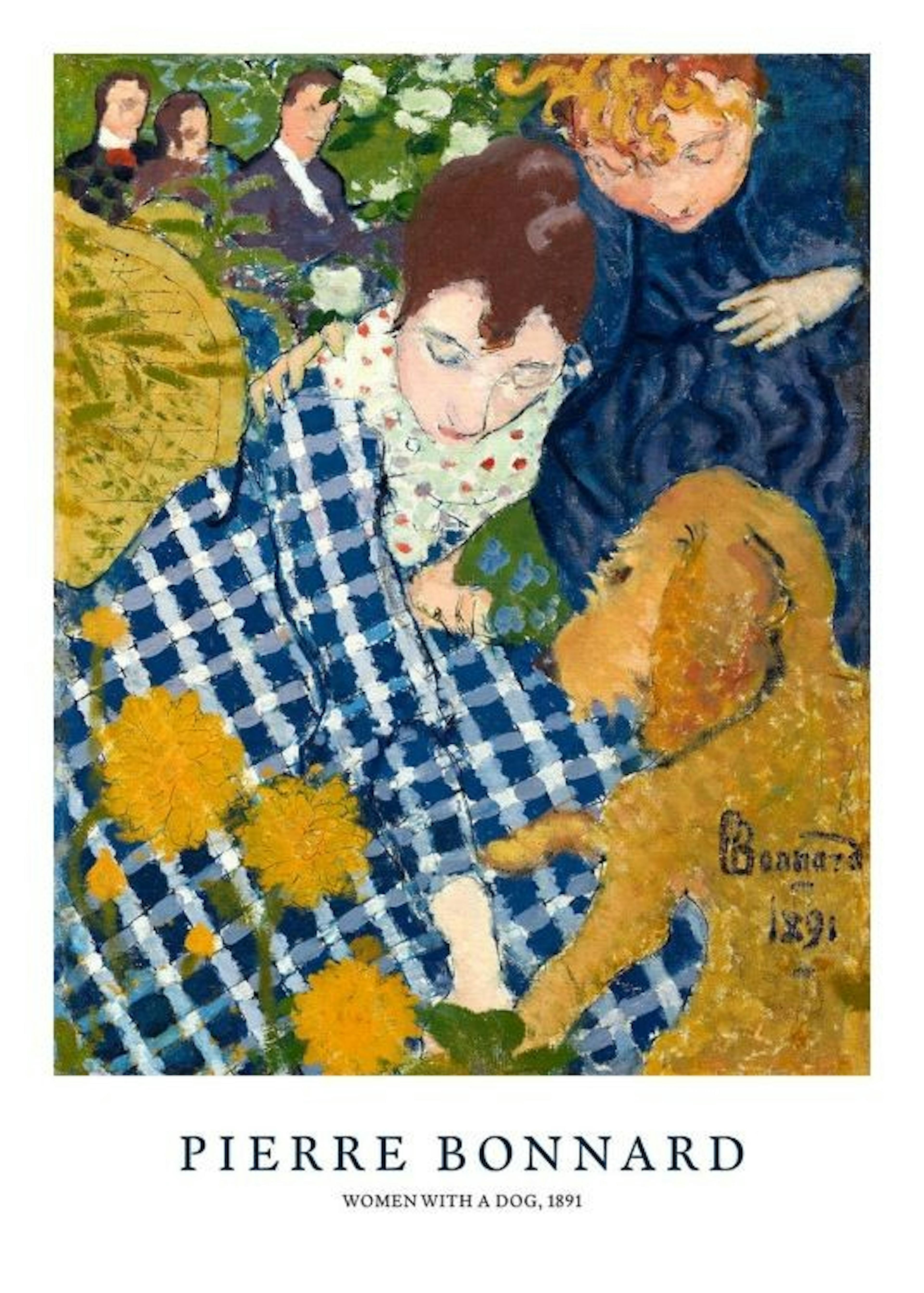 Pierre Bonnard - Women with a Dog Plakat