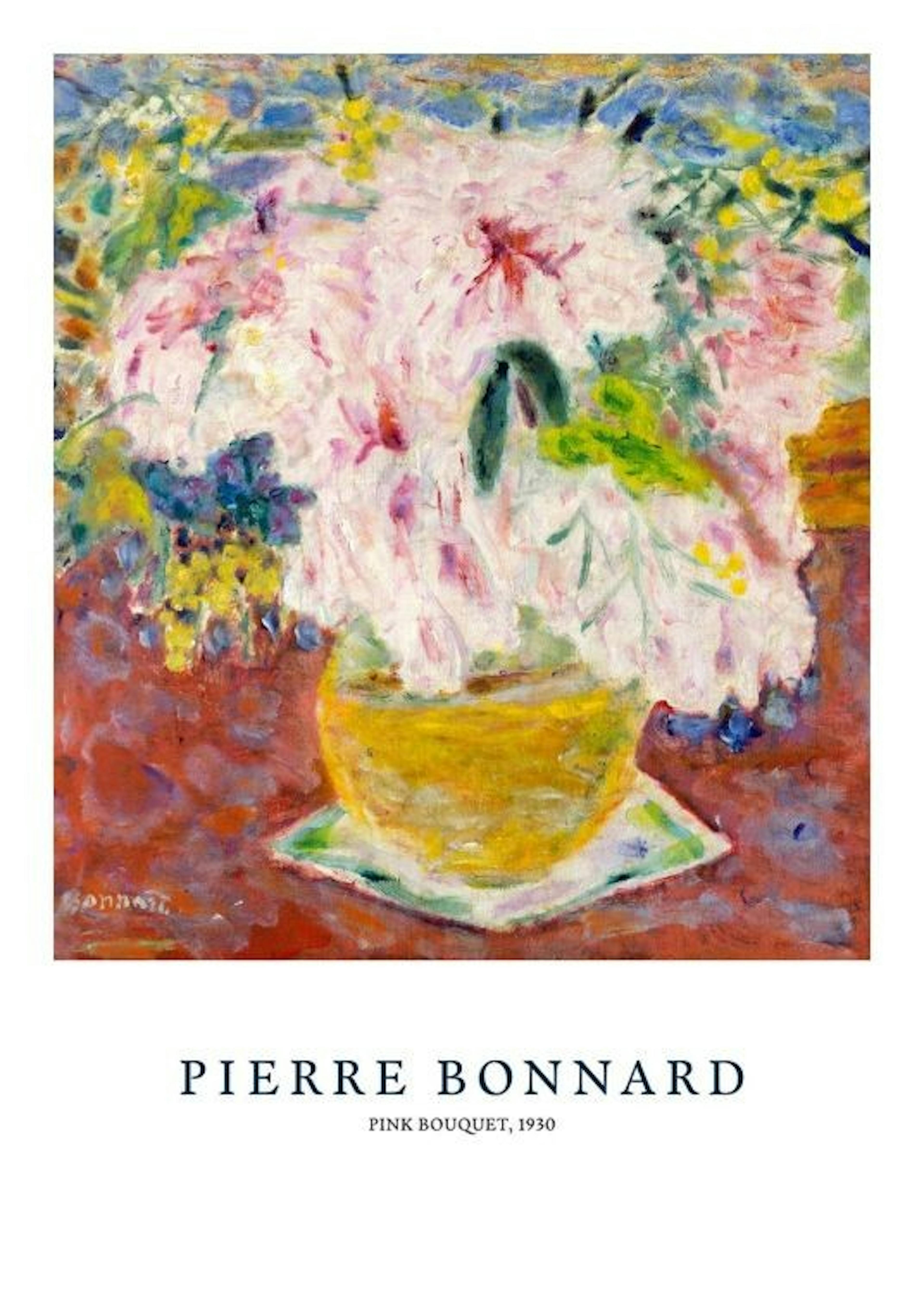 Pierre Bonnard - Pink Bouquet Print 0