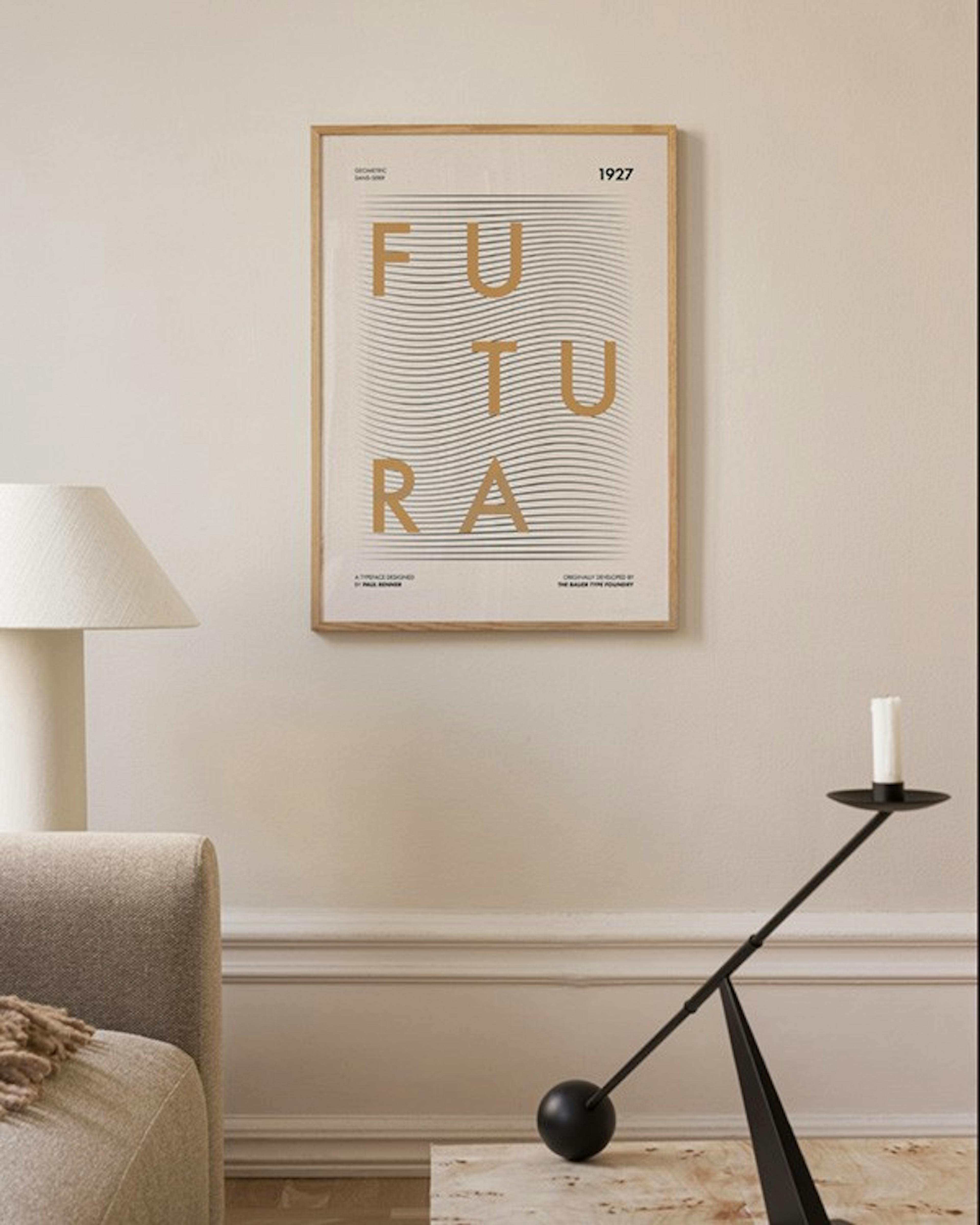 Futura Lines Poster