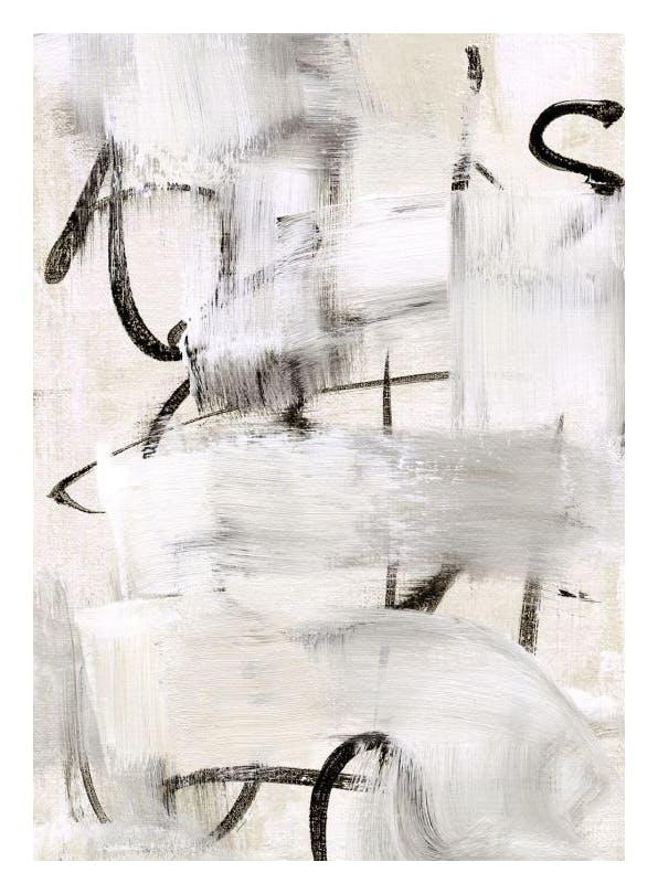 Painted Abstract Poster (40x50 cm)