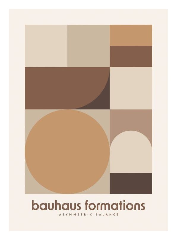 Bauhaus Formations Print (50x70 cm)- Bauhaus Posters